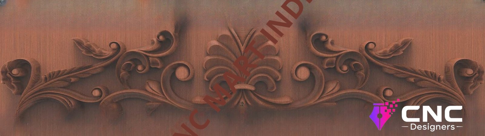 Beds & Sofa - BS-27 Ornate Acanthus Scroll Pediment Carving Model